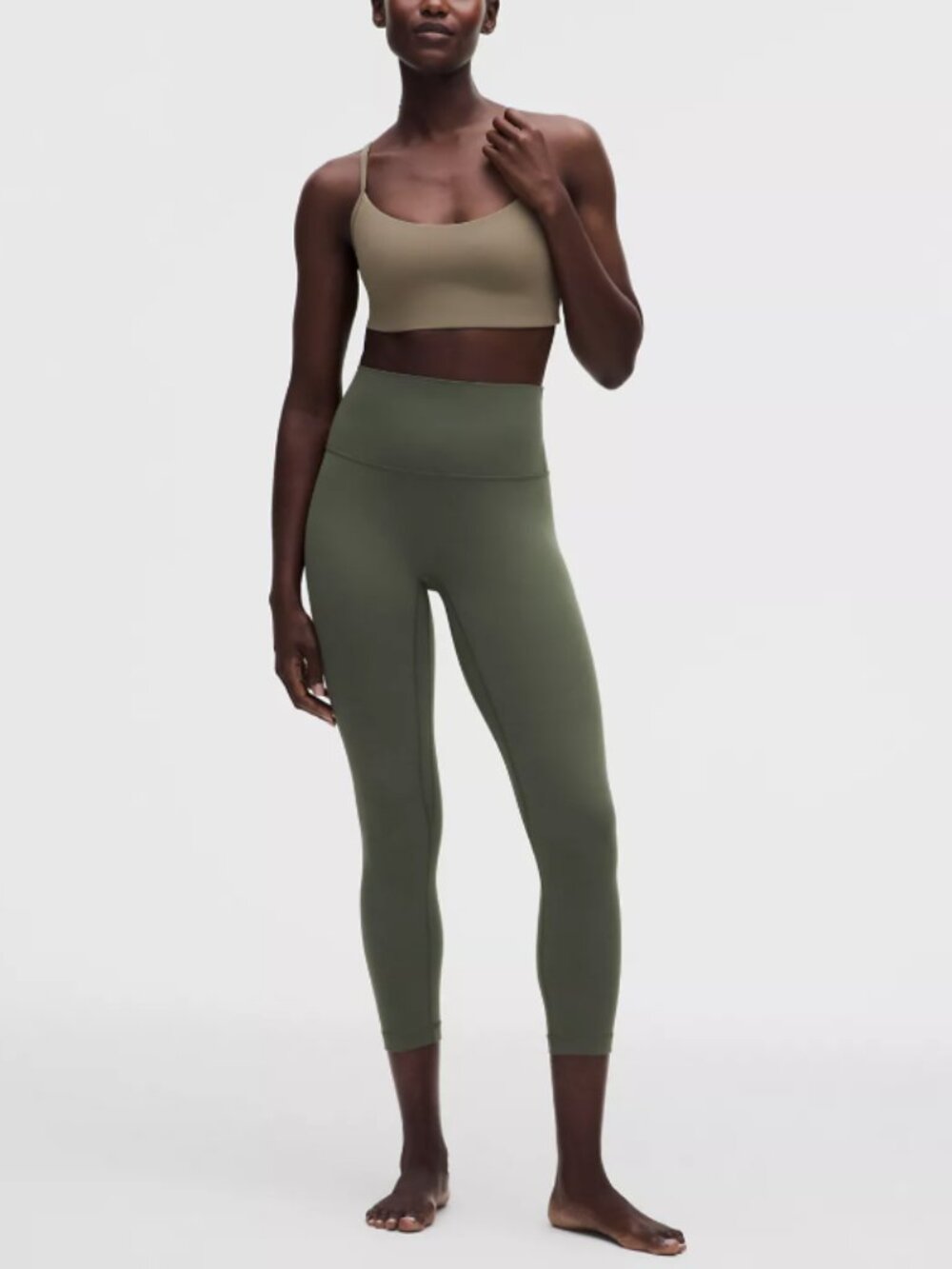 lululemon Align High-Rise Crop 23" Sz 6 Sage Green